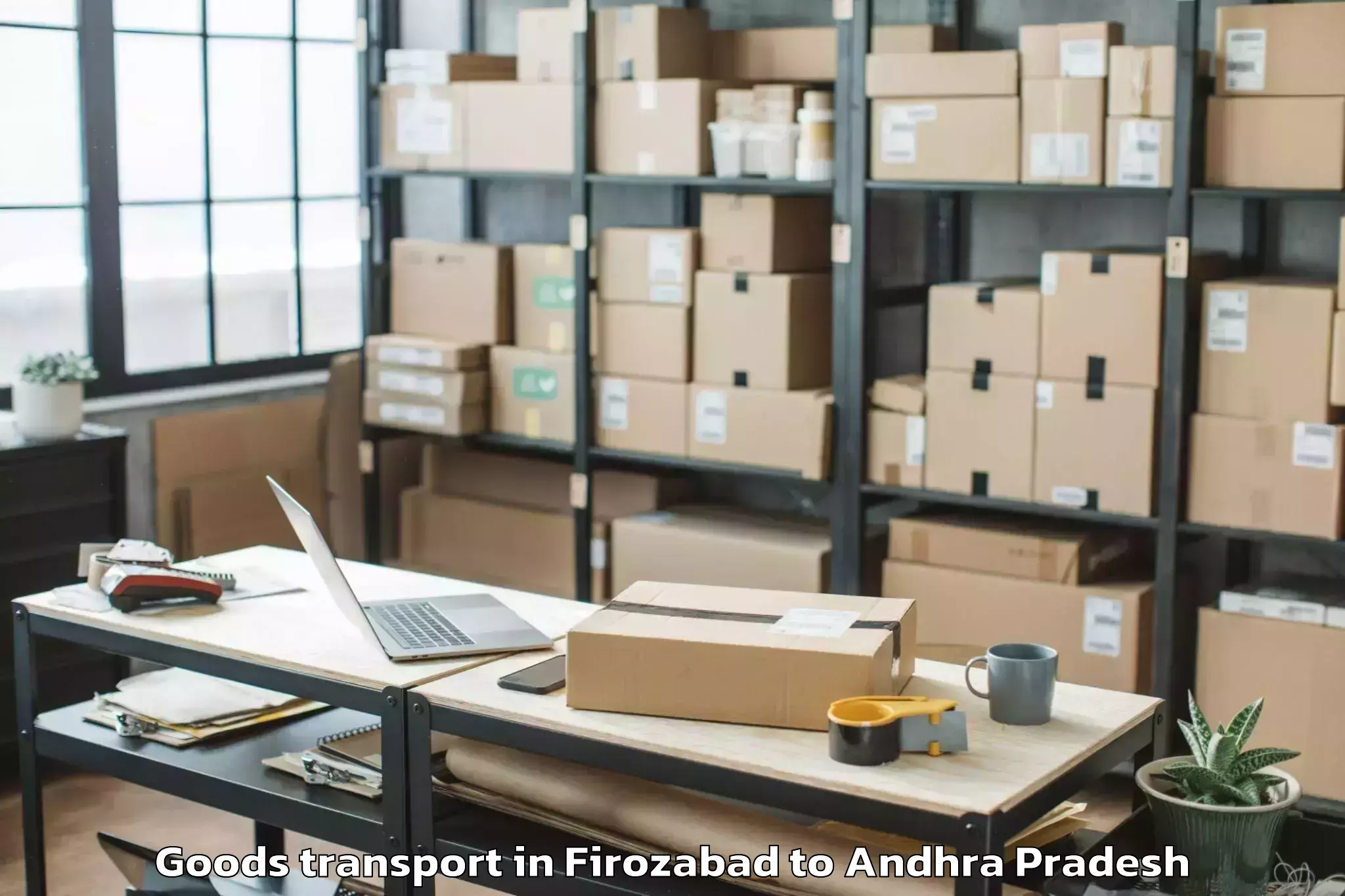 Firozabad to Denduluru Goods Transport Booking